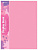 Папка с 10 прозр.вклад. Бюрократ Pastel PAST10PINK A4 пластик 0.5мм торц.карм с бум. встав розовый