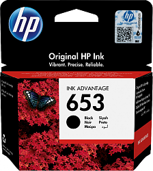 Картридж струйный HP 653 3YM75AE черный (360стр.) (6мл) для HP DeskJet Plus Ink Advantage 6075/6475