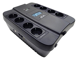 Источник бесперебойного питания Powercom Spider SPD-1100U LCD USB 605Вт 1100ВА черный