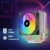 Устройство охлаждения(кулер) Оклик OG-CPC130FRGB-1 RGB Soc-AM5/AM4/1200/1700/1851 черный 3-pin 18-23dB Al+Cu 130W 453gr Ret