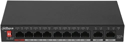 Коммутатор Dahua DH-PFS3010-8GT-96 10x1Гбит/с 7PoE+ 1PoE++ 96W неуправляемый