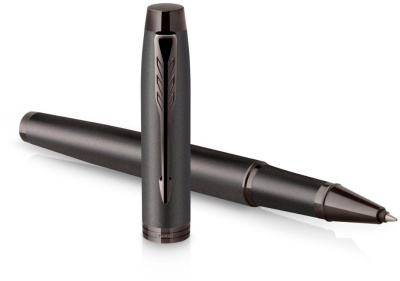 Ручка роллер Parker IM Monochrome T328 (2172960) Gun Metal F черн. черн. подар.кор.