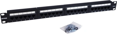 Патч-панель NTSS NTSS-PP-1U-24-UTP-RJ45-6-D 19" 1U 24xRJ45 кат.6 UTP