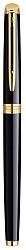 Ручка роллер Waterman Hemisphere (S0920650) Mars Black GT F черн. черн. подар.кор.
