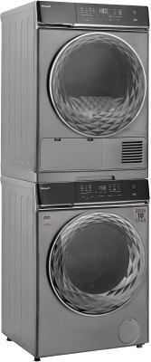Сушильная машина Weissgauff WD 879 Diamond Heat Pump кл.энер.:A++ макс.загр.:8кг серебристый (430998)