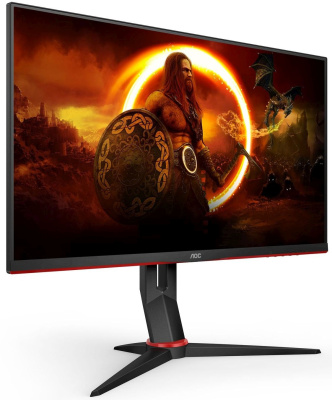 Монитор AOC 27" Q27G2S черный/красный IPS LED 16:9 HDMI матовая HAS Piv 1000:1 350cd 178гр/178гр 2560x1440 165Hz DP 2K 5.6кг