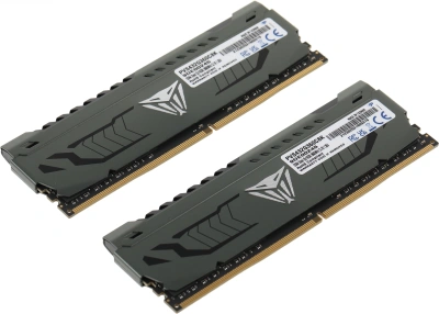 Память DDR4 2x16GB 3600MHz Patriot PVS432G360C8K Viper Steel RTL Gaming PC4-28800 CL18 DIMM 288-pin 1.35В single rank с радиатором Ret