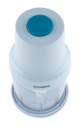Измельчитель электрический Hyundai HYC-P3138 0.8л. 300Вт голубой/белый