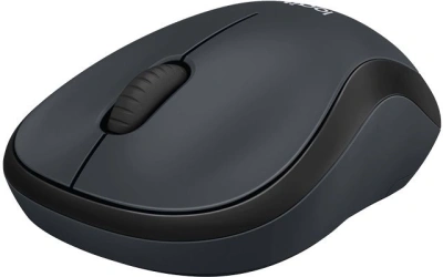 Мышь Logitech Silent M220 темно-серый/черный оптическая 1000dpi silent беспров. USB 2but (910-004895)