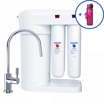 Водоочиститель Аквафор DWM-101S + подарок Фильтр-бутылка 5л.