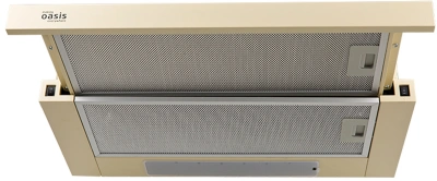 Вытяжка встраиваемая Oasis UV-60I (F) бежевый управление: кнопочное (1 мотор)