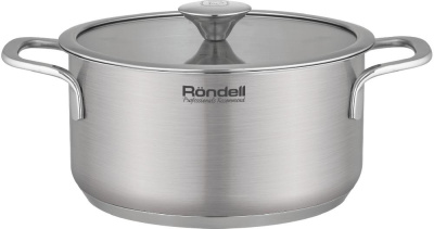 Кастрюля Rondell Modern RDS-1748 4.8л. d=24см (с крышкой) стальной