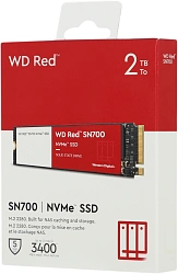Накопитель SSD WD S PCIe 3.0 x4 2TB WDS200T1R0C Red SN700 M.2 2280