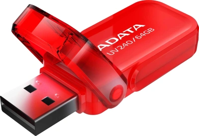 Флеш Диск A-Data 64GB UV240 AUV240-64G-RRD USB2.0 красный