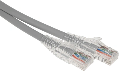 Патч-корд WRline WR-PC-RJ45-UTP-5E-10-GY UTP RJ-45 вил.-вилка RJ-45 кат.5E 10м серый LSZH (уп.:1шт)