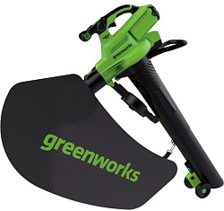 Воздуходувка-пылесос Greenworks GD40BV пит.:от аккум. зеленый/черный