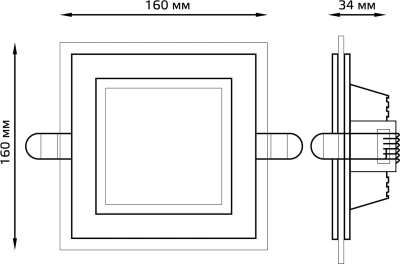Светильник Gauss 948111112 3000K цв.св.:белый теплый белый