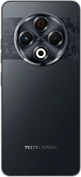 Смартфон Tecno Spark 30 256Gb 8Gb черный моноблок 3G 4G 2Sim 6.78" 1080x2436 Android 14 64Mpix 802.11 a/b/g/n/ac NFC GPS GSM900/1800 GSM1900 Protect FM A-GPS microSD max1024Gb