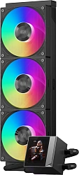 Система водяного охлаждения PcCooler DC360 Pro Display ARGB Soc-AM5/AM4/1200/1700/1851 черный 4-pin 39.8dB Al LCD 310W Ret (DC360PRO-BKAWXY-GL)