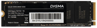 Накопитель SSD Digma PCIe 4.0 x4 1TB DGST4001TP83T Top P8 M.2 2280