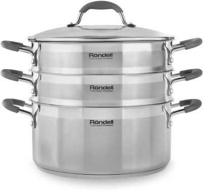 Кастрюля-пароварка Rondell RDS-751 13л. d=26см (с крышкой) стальной