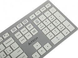 Клавиатура A4Tech Fstyler FX50 белый USB slim Multimedia (FX50 WHITE)
