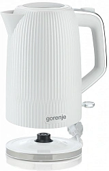 Чайник электрический Gorenje K17DPW 1.7л. 2200Вт белый/серебристый корпус: металл/пластик