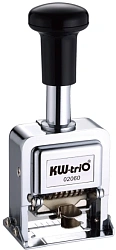 Нумератор Kw-Trio 20600 металл корп.:серебристый автоматический 6разр. 1стр.