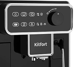 Кофемашина Kitfort КТ-7256 1350Вт черный/нержавеющая сталь