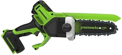 Цепная пила Greenworks GD24CS15 аккум. 600Вт 0.8л.с. дл.шины:6" (15cm) (2010107)