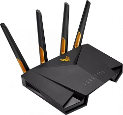 Роутер беспроводной Asus TUF-AX4200 AX4200 10/100/1000/2500BASE-TX/4G ready черный