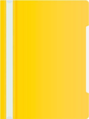 Папка-скоросшиватель Бюрократ -PS20YEL A4 прозрач.верх.лист пластик желтый 0.12/0.16