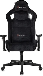 Кресло игровое Zombie Ghost Fabric черный Light-20 с подголов. крестов. пластик