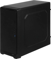 Корпус Accord ACC-811 черный без БП mATX 1x80mm 3x120mm 1xUSB2.0 1xUSB3.0 audio bott PSU