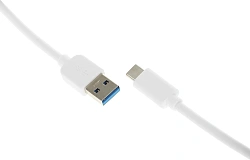 Кабель Buro BU-USB3.2-AC-1MW USB (m)-USB Type-C (m) 1м белый пакет