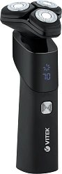Бритва роторная Vitek Euphoria VT-2369 реж.эл.:3 питан.:элек.сеть/аккум. черный