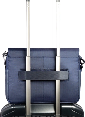 Сумка-мессенджер для ноутбука Piquadro Orion CA6627S136/BLU синий ткань/натур.кожа