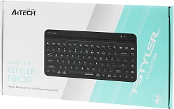 Клавиатура A4Tech Fstyler FBK30 черный USB беспроводная BT/Radio slim Multimedia (FBK30 BLACK)