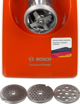 Мясорубка Bosch CompactPower MFW3630I 1600Вт белый/оранжевый