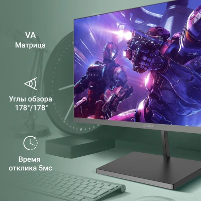 Монитор Digma 23.8" Progress 24A501F черный VA LED 16:9 HDMI матовая 250cd 178гр/178гр 1920x1080 100Hz FreeSync VGA FHD 3кг