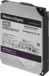 Жесткий диск WD SATA-III 24TB WD240PURP Surveillance Purple Pro (7200rpm) 512Mb 3.5"
