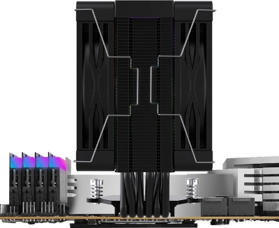 Устройство охлаждения(кулер) Bloody BD-AC230-ARGB1 ARGB Soc-AM5/AM4/1200/1700/1851 черный 4-pin 22-32dB Al+Cu LCD 230W 715gr Ret (BD-AC230-ARGB1-BK)