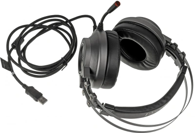 Наушники с микрофоном A4Tech Bloody J527 серый 2м мониторные USB оголовье (J527)