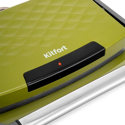 Сэндвичница Kitfort КТ-3626 750Вт зеленый/серый