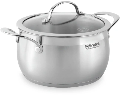 Кастрюля Rondell Admiring RDS-747 5.3л. d=22см (с крышкой) стальной