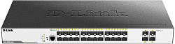 Коммутатор D-Link DGS-3000-28XS/B1A (L2) 24SFP 4SFP+ управляемый