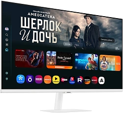 Монитор Samsung 32" M7 S32FM703UIXCI белый VA LED 16:9 HDMI M/M матовая 3000:1 300cd 178гр/178гр 3840x2160 60Hz 4K USB 6.8кг