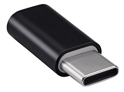 Переходник Buro BHP RET TPC-MCR micro USB (f)-USB Type-C (m) черный
