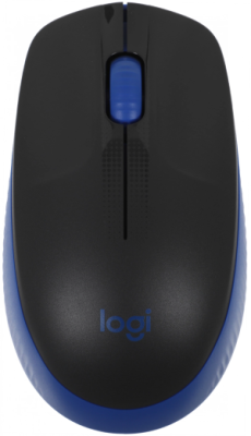 Мышь Logitech M190 черный/синий оптическая 1000dpi беспров. USB 2but (910-005907)