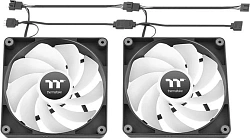 Вентилятор для корпуса Thermaltake CT140 Sync Reverse ARGB 140х140x25 черный 4-pin 32.8дБ (упак.:2шт) (CL-F174-PL14SW-A) Ret